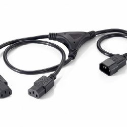 EQUIP CABLE, POWER EXT 1.6M - 2 X M TO 1