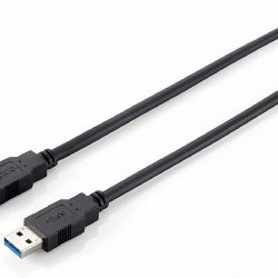EQUIP CABLE, USB3.0 MALE TO MALE 1M BLK