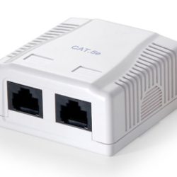 EQUIP WALLBOX, CAT5E UTP 2-PORT