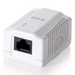 EQUIP WALLBOX, CAT6E UTP 1-PORT