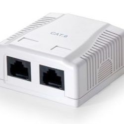 EQUIP WALLBOX, CAT6E UTP 2-PORT