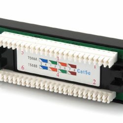 EQUIP PANEL, CAT5E UTP 24-PORT, 1U BLACK