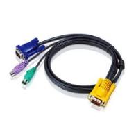 EUSSO 1-TO-3 PS/2 KVM 1.8M D-TYPE CABLE