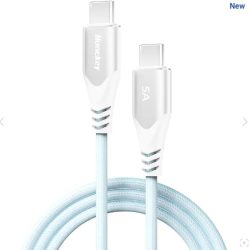 HUNTKEY CAB USB-C TO USB-C 5A/100W BLUE