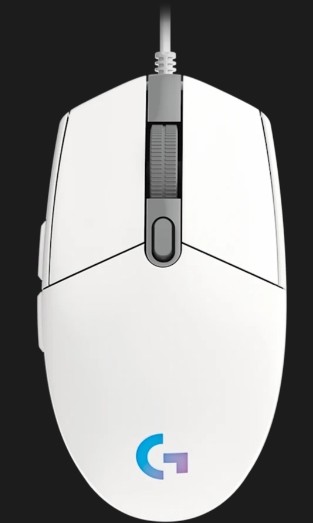 LOGITECH MOUSE WIRED G102 LIGHTSYNC WHIT