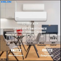 KELON MIDWALL, 12K BTU INV FRONT PANEL