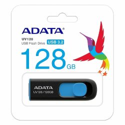 ADATA USB 3.2 RETRACTABLE 128GB BLK/BLU